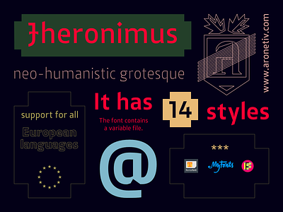 Jheronimus typeface font design fonts type typedesign typeface