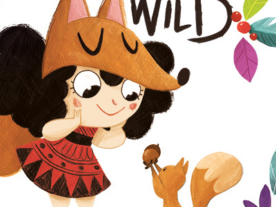 Born to be Wild child color illustration kids nature wild