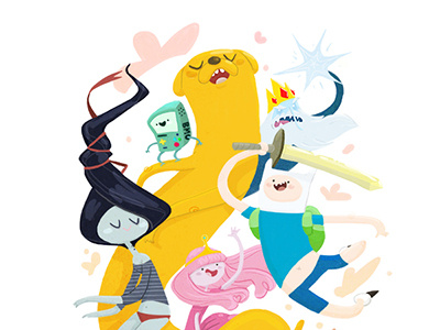 Adventure Time adventure adventuretime bmo bubblegum drawing finn iceking illustration jake marceline photoshop time