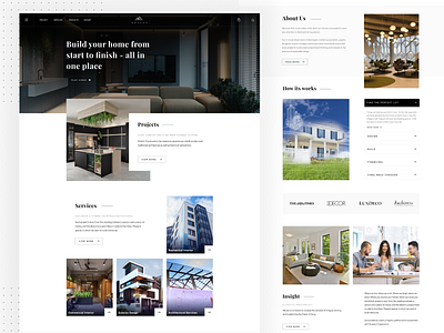 Architecture & Interior Firm Website Landing Page