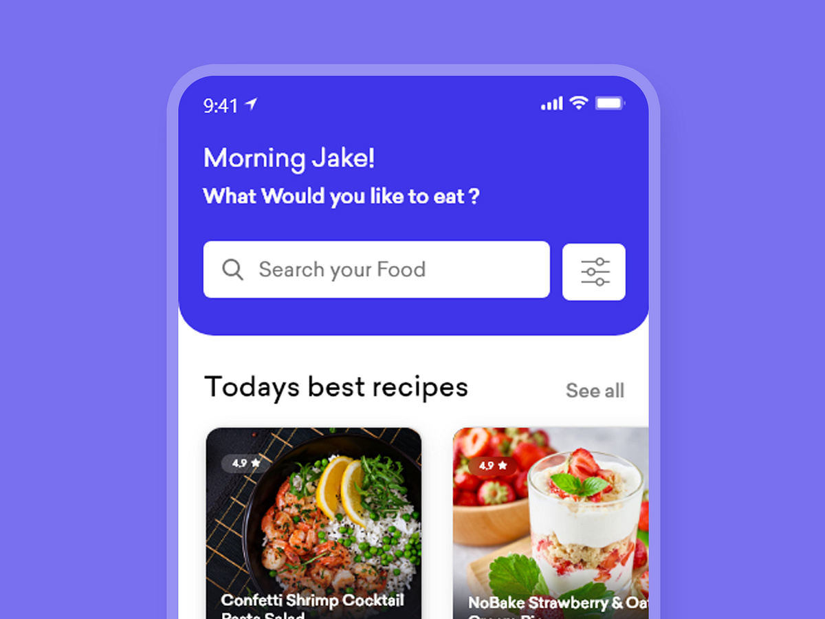 Food Application by Priyanka Singh on Dribbble