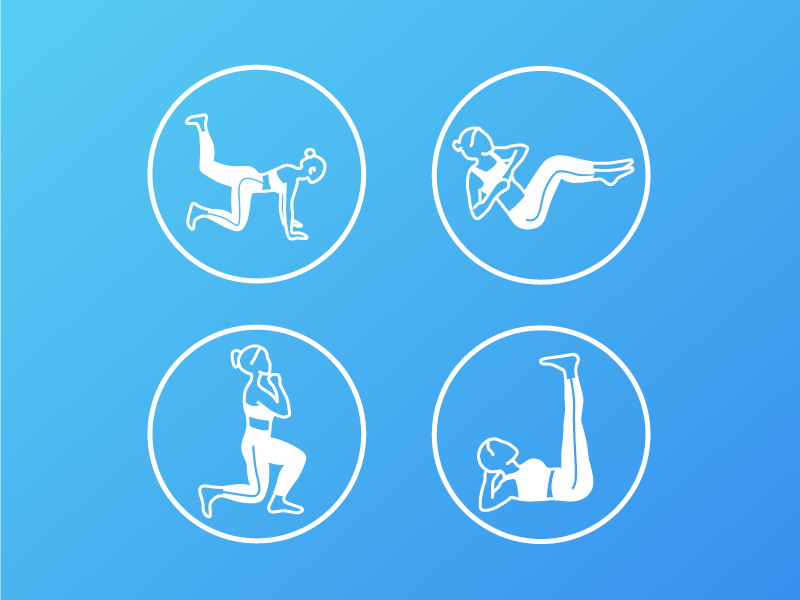 Icones Fitness by Olenka Pylypenko on Dribbble