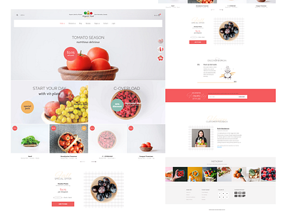 Organic Food store ecommerce app ecommerce design ecommerce shop figmadesign food delivery food website user experience design user interface design web web design website website design website development