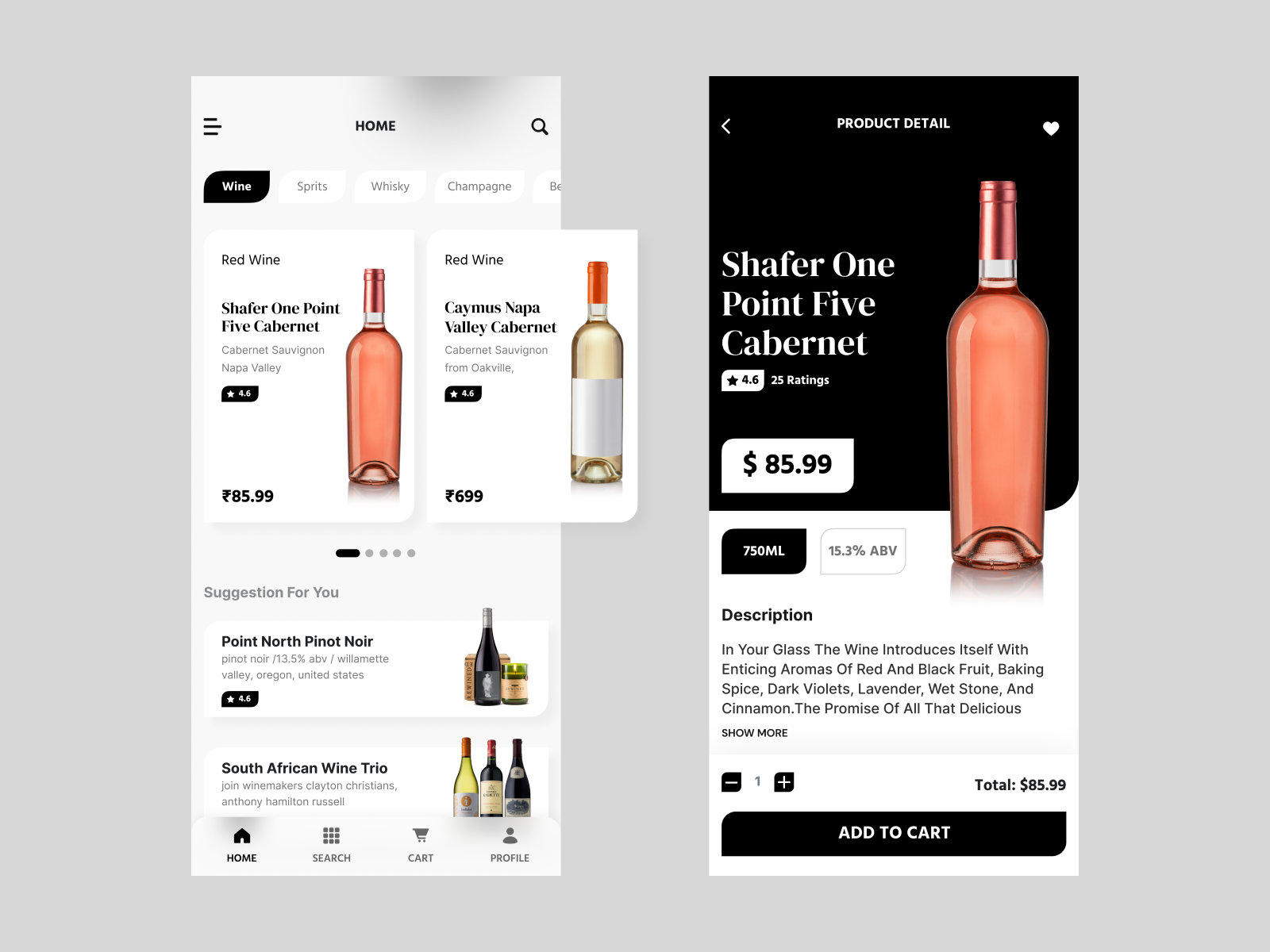 Wine Shop App by Techcronus Business Solutions Pvt. Ltd. on Dribbble