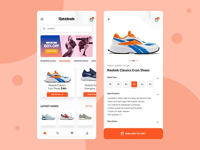 Footwear shop App mobile app