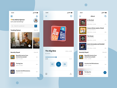 Podcast App app design figma figmadesign ios app development mobile app design mobile app ui design podcast app ui user experience design user interface design