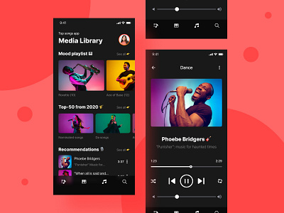 Album song mobile app figmadesign song mobile app design ui user experience design user interface design