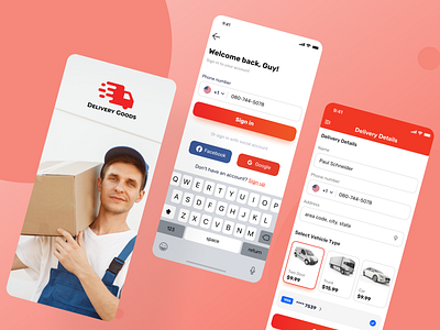 Package delivery service app