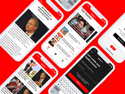 News App iOS App design application design application ux ui ios app mobile app design news app newspaper reading app ui designer ui ux design user experience design user interface design ux designer