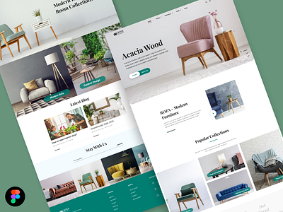 Furniture website design UI Concept