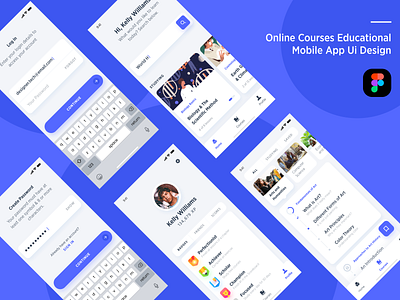 Online courses educational mobile app ui design app designer course app education app education website figma figmadesign illustration ios app ios app development login screen mobile app design mobile ui design ui design uxdesign