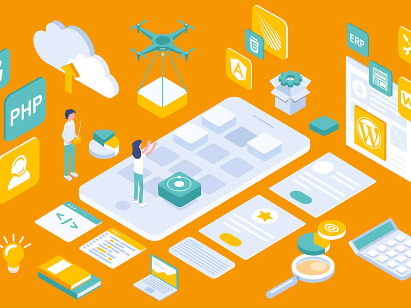 isometric illustration website android design app design erp software in india illustration art illustrator ios app development isometric isometric design isometric illustration isometry man mobile app design php ui ux website design website illustration woman wordpress design