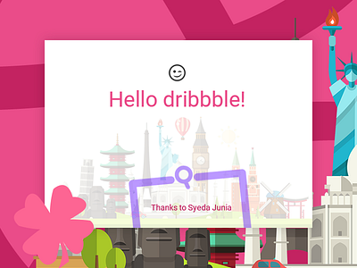 hello dribbble! debut design first new shot thanks