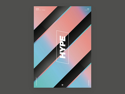 Hype abstract clean cool flyer poster poster a day poster art poster collection print vector