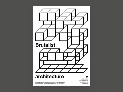 Brutalism cool poster poster a day poster art poster challenge poster collection posterlad vector