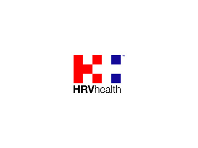 HRV Health Logo adobe illustrator branding design flat h logo hospital logo logo design logodesign logos logotype logotype designer logotypedesign minimal minimalist logo