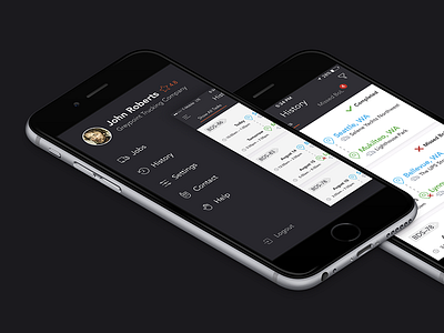 Trucking app ios iosapp iosdev iphone ixd mobile mobileapp mobiledesign ui uiux ux uxui