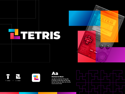 Tetris Logo Recreation brand design brand identity branding branding concept branding design gameboy gameboy color games illustration kids logo logo design logocollection logoconcept logodesign logoidentity logotype photoshop tetris