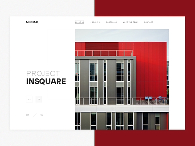 UI/UX Landing Page Design for Minimal Architecture Company