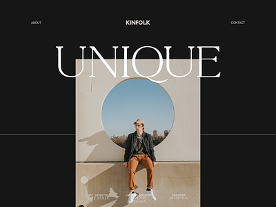 UI/UX LANDING PAGE FOR KINFOLK