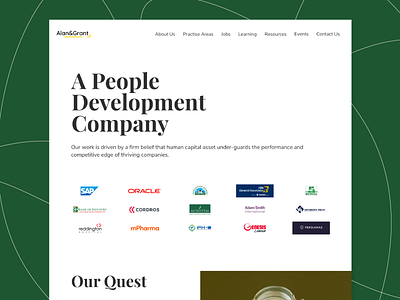 Alan&Grant Website Redesign business design ui ux website
