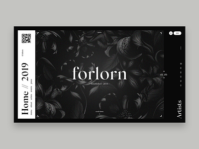 Forlorn art direction branding clean design forlorn identity typography ui ux web webdesign