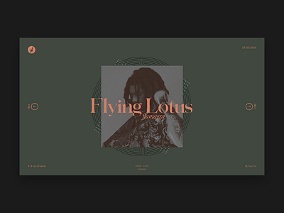 Flying Lotus - Flamagra art direction branding clean design flamagra flying lotus identity typography ui ux web webdesign