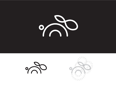 Rabbit art branding draw flat flat art icon illustration logo sketch vector