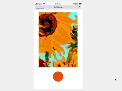 Art button! animation app branding button design illustration minimal mobile sketch sketch app ui vector web website