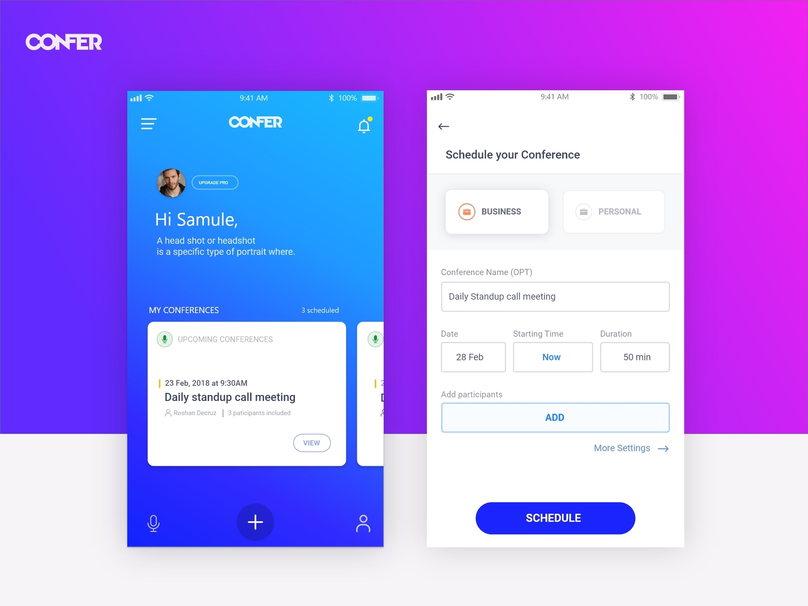 Conference App By Mahesh Menon On Dribbble