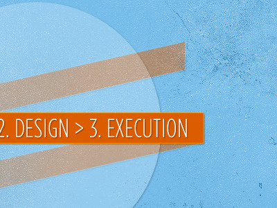 Execution blue orange texture