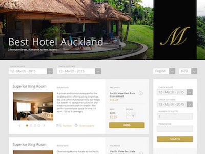 Hotel booking system calendar hotel ui ux web app