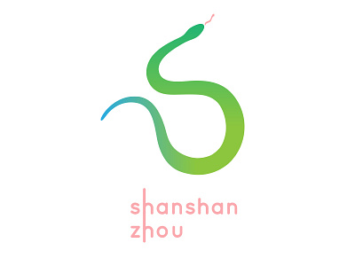 Personal identity green logo personal pink snake