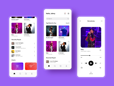 Music App UI music music app music player ui design uidesign uiux user interface design