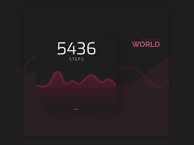 Smart watch app icon illustration typography ui