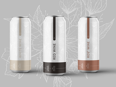Wine in a can packaging