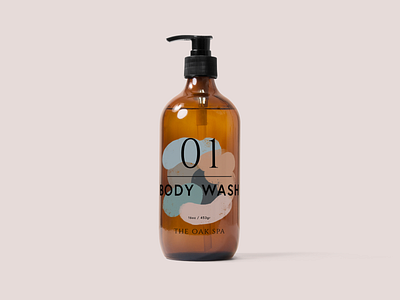 The Oak Spa Body Wash body wash brand design brand identity branding graphic design identity milan package design packaging product branding