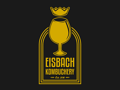 Eisbach Kombuschery Logo Design Concept branding design logo