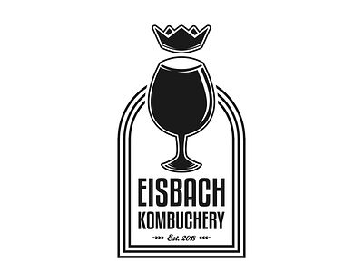 Eisbach Kombuschery Logo Design Concept branding design logo