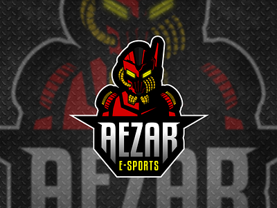 Aezar E-Sport esport illustration logo robots