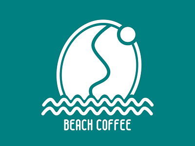 Beach Coffee Logo Concept logo logodesign