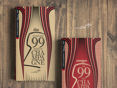 99 Champagne Guide 18/19 Cover design illustration typography