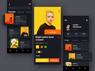 E-commerce APP-black