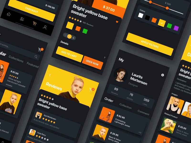 Dynamic design of E-commerce APP