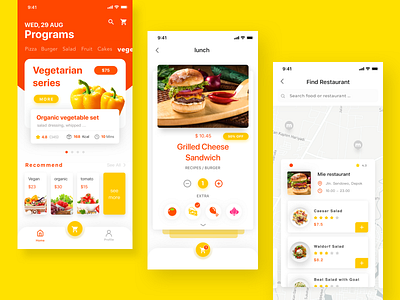 Fast food order & delivery app design ui ux