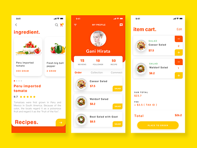 Food order & delivery app design ui ux