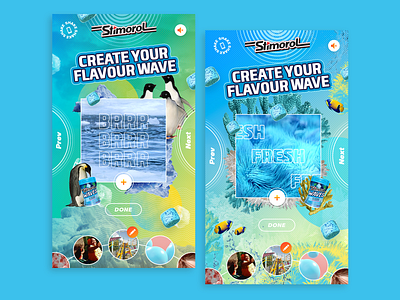 Stimorol Flavour Waves Microsite ui ux webdesign