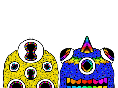 Monsters #11 art artist artwork colour colourful colours design digital digital illustration digitalart draw drawing illustrate illustration illustrator monster pattern patterns work