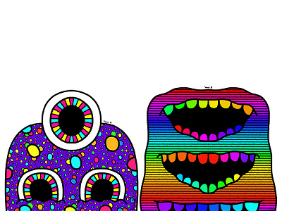 Monsters #12 art artist artwork colour colourful colours design digital digital illustration digitalart draw drawing illustrate illustration illustrator monster pattern patterns work