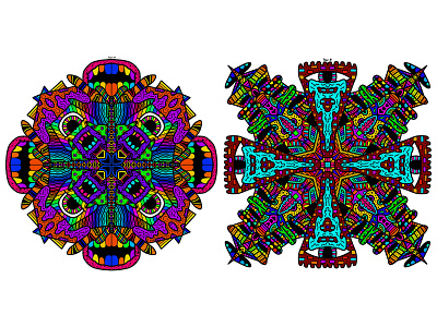 Symmetry #4 art artist artwork colour colourful colours design digital digital illustration digitalart draw drawing illustrate illustration illustrator pattern patterns symmetrical symmetry work